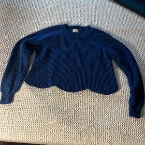 Wilfred Royal Blue Crew Neck Sweater 
100% Merino Wool size M